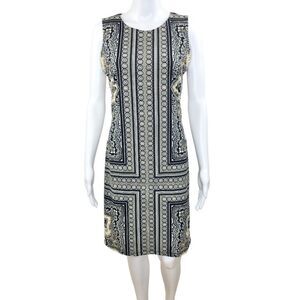 J. McLaughlin Sophia Bursa Paisley Medallion Sleeveless Sheath Dress Size S